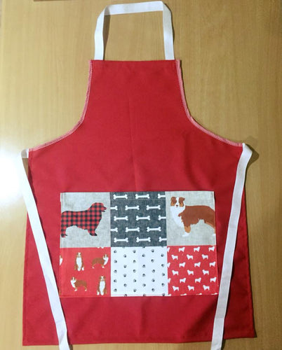 Australian Shepherd Apron - Red Tri