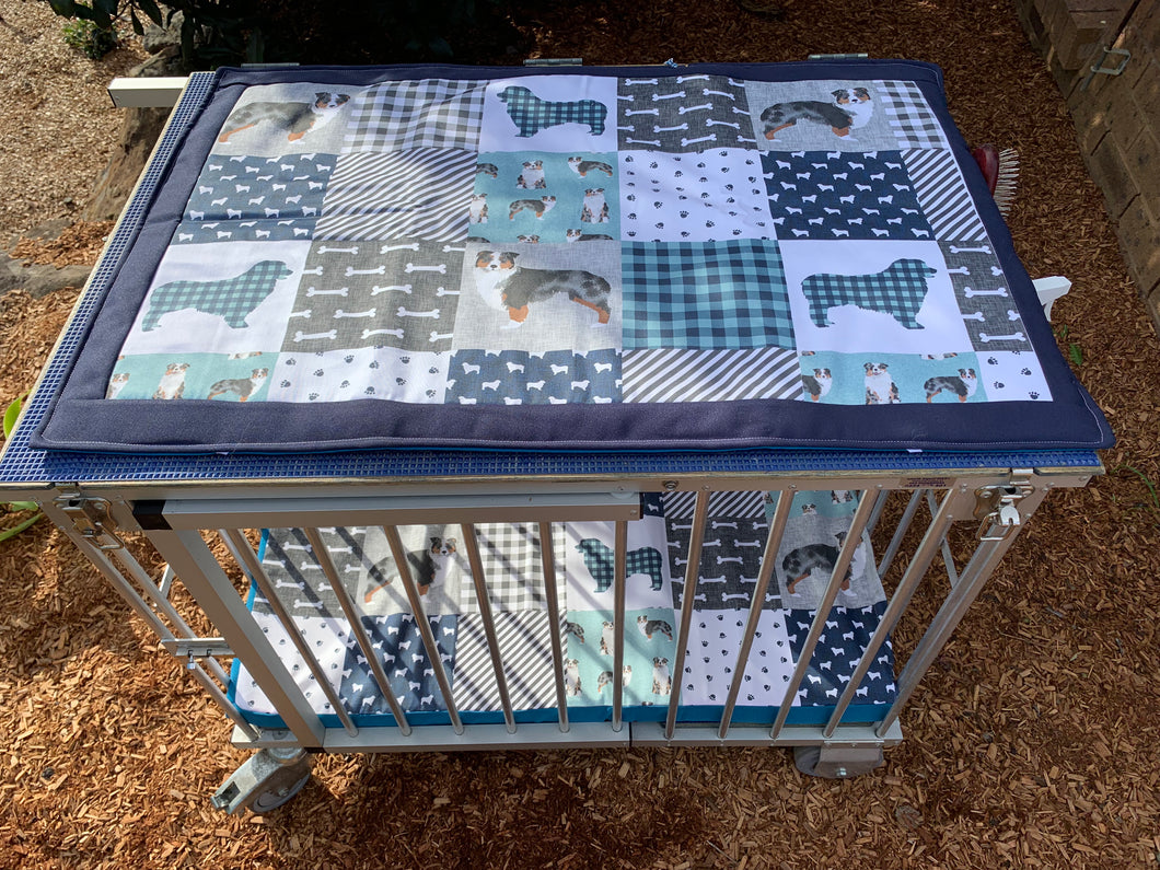 Australian Shepherd Show Grooming Mat - Blue Merle