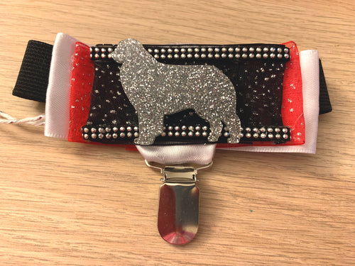 Australian Shepherd Number Holder - Red & Black