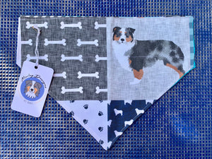 Australian Shepherd Bandana - Blue Merle